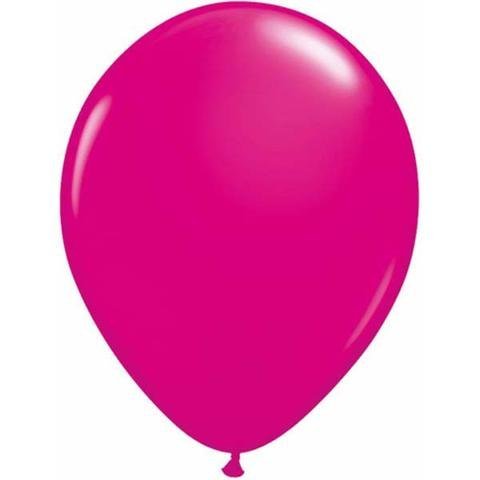 5" Qualatex Plain Latex Balloon - Round Fashion Wild Berry - Everything Party