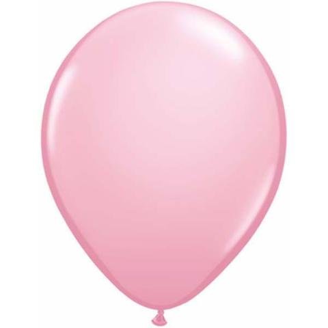 5" Qualatex Plain Latex Balloon - Round Standard Pink - Everything Party