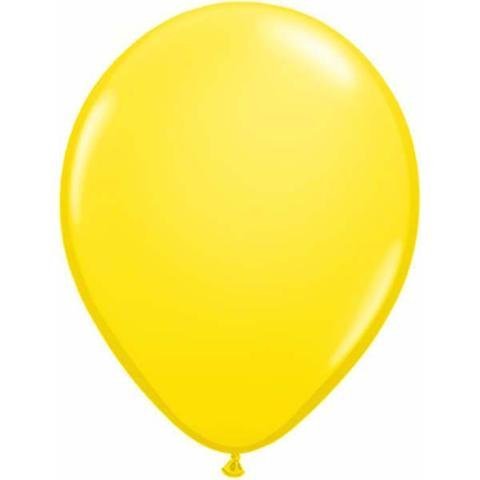 5" Qualatex Plain Latex Balloon - Round Standard Yellow - Everything Party