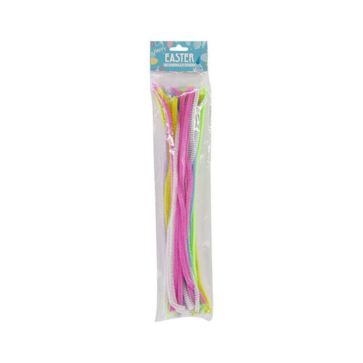 50 Pack Easter Craft Chenille Stem Pipe Cleaners 30cm - Everything Party