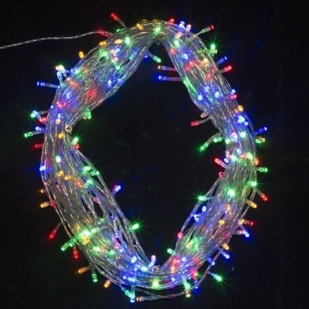 500 Super Bright Extra Long LED Icicle String Lights 25m - Multi Colour - Everything Party