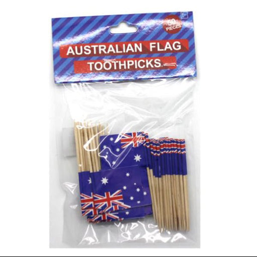 50pk Australian Flag Picks - Everything Party