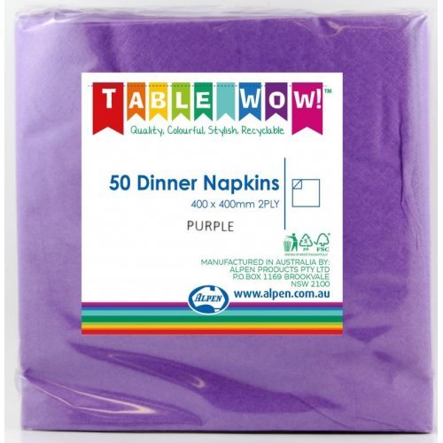 50pk Dinner Napkins - Purple - Everything Party