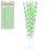 50pk Lime Green Stripe Paper Straws - Everything Party