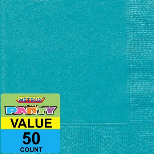50pk Napkins - Caribbean Teal - Everything Party