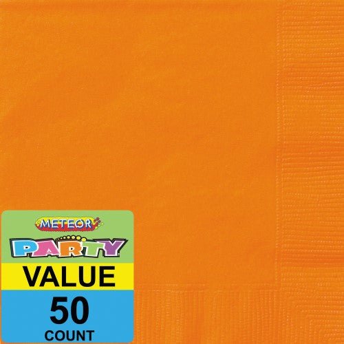 50pk Napkins - Orange - Everything Party