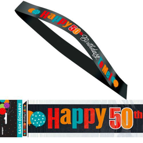 50th Birthday Sash - Happy 50th Birthday to Me - Everything Party