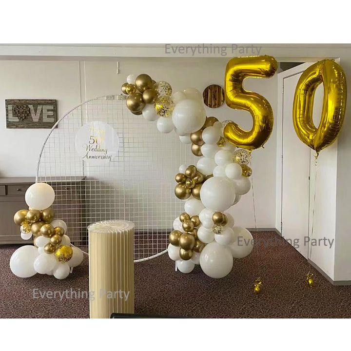 50th Wedding Anniversary Balloon Garland set - Everything Party