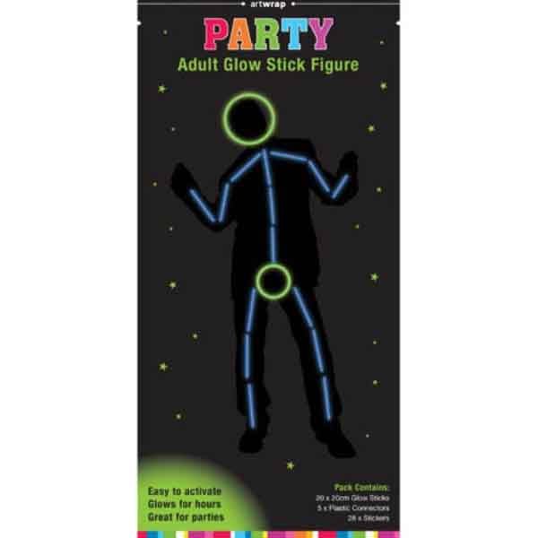 53pcs Glow Stick Figure Men Suit - Everything Party