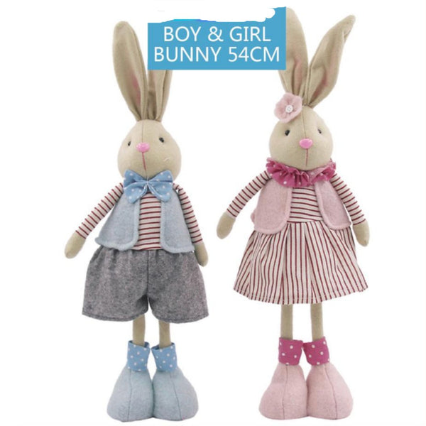 54cm Easter Standing Mr & Mrs Bunny Decoration - Everything Party