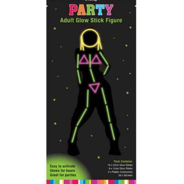59pcs Glow Stick Figure Women Suit - Everything Party