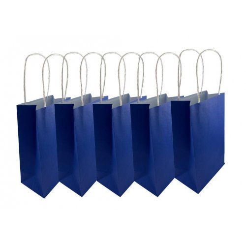 5pk Navy Blue Paper Party Gift Bags - Everything Party