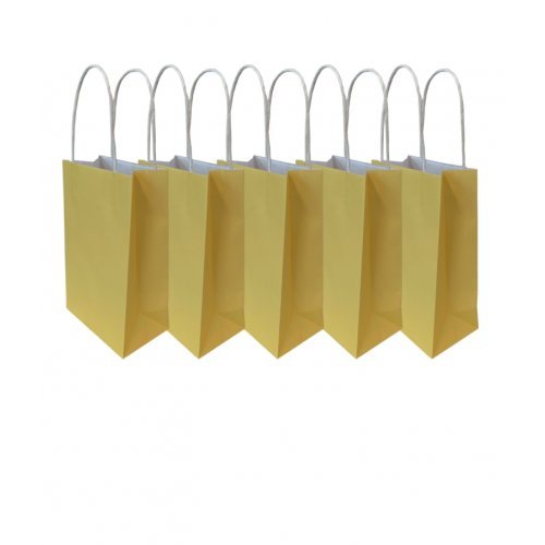 5pk Pastel Yellow Paper Party Gift Bags - Everything Party