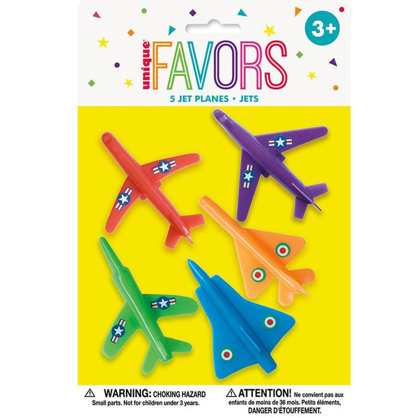 5pk Plastic Military Jet Planes - Everything Party