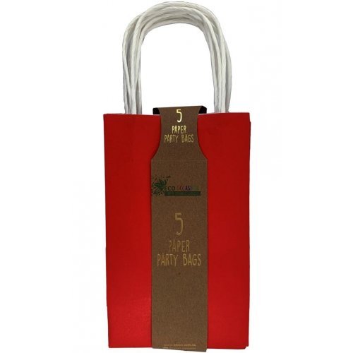 5pk Red Paper Party Gift Bags - Everything Party