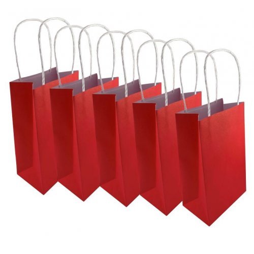 5pk Red Paper Party Gift Bags - Everything Party
