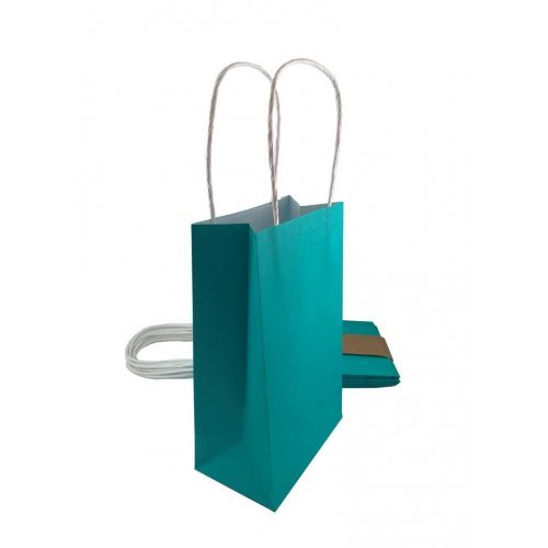 5pk Teal Paper Party Gift Bags - Everything Party
