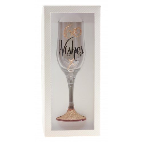 60th Birthday Wishes Rose Gold Champagne Glass - Everything Party