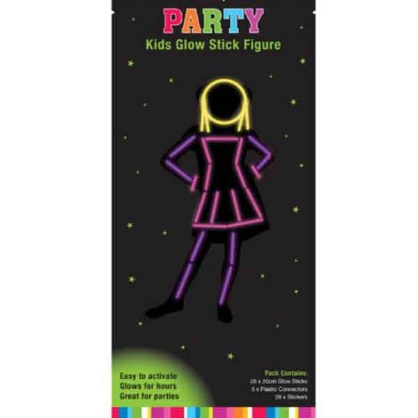 61pcs Glow Stick Figure Girl Suit - Everything Party
