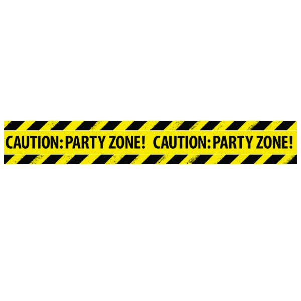6m Construction Party Zone Tape - Everything Party