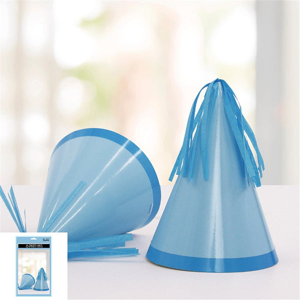 6pk Blue Birthday Party Hats with Tassel - Everything Party