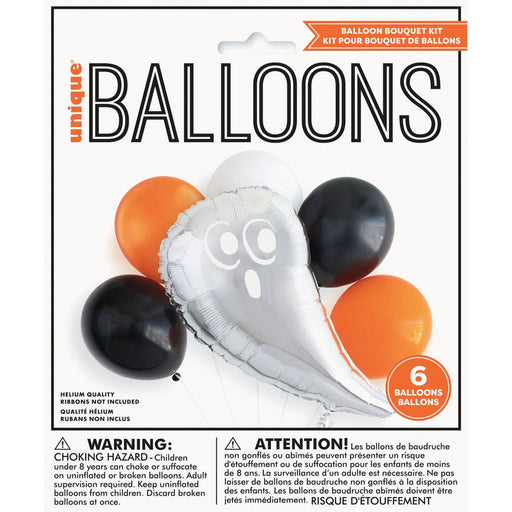 6pk Halloween Foil & Latex Helium Balloon kit - Everything Party