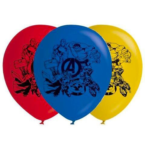 6pk Marvel Avengers Latex Balloons - Everything Party