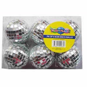 6pk Mirror Disco Ball 5cm - Everything Party