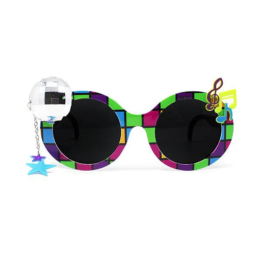 70s/80s Disco Ball Neon Colour Disco Party Glasses - Everything Party