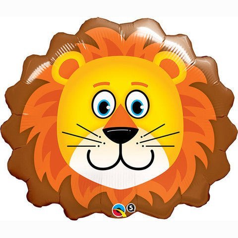 74cm Qualatex Lion Head Foil Balloon - Everything Party