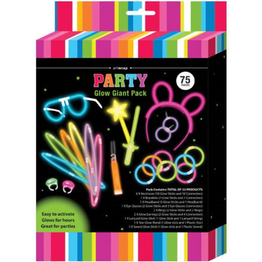 75pcs Party Glow Stick Mega Value Pack - Everything Party