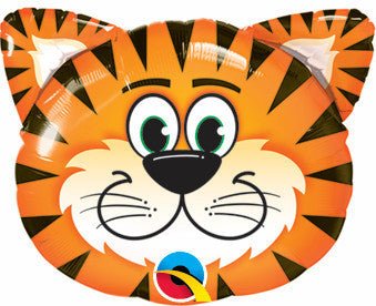 76cm Tiger Head Shape Foil Balloon - Everything Party