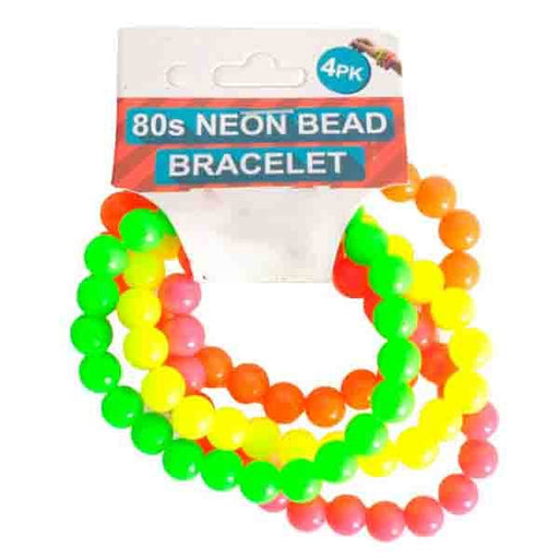 80's Neon Bracelets Beads Mixed - Everything Party