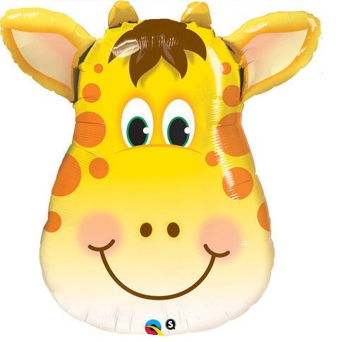 81cm Giraffe Head SuperShape Foil Balloon - Everything Party