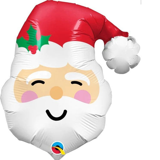 81cm Qualatex Foil Shape Smiling Santa Balloon - Everything Party