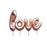 84*41" Giant Script 'love' Foil Helium Balloon Kit - Rose Gold - Everything Party