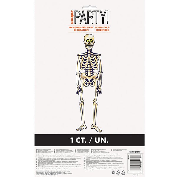 89cm Jointed Skeleton Hanging Decoration - Everything Party