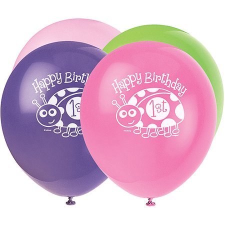 8pk 1st Birthday Ladybug Balloon - Everything Party