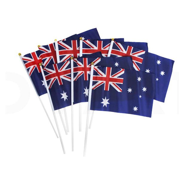 8pk Australia Flag on stick - Everything Party