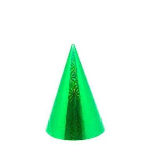 8pk Cardboard Party Hats - Green - Everything Party