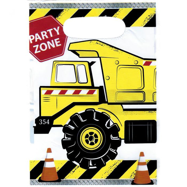 8pk Construction Party Zone Party Bags - Everything Party