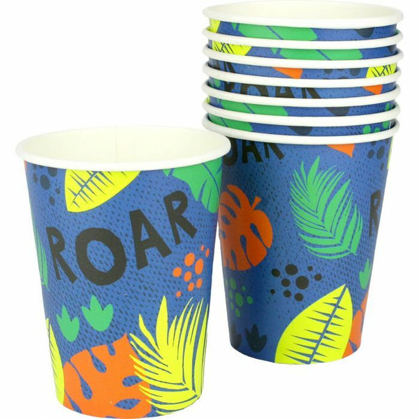 8pk Dinosaur Roar Paper Cups - Everything Party