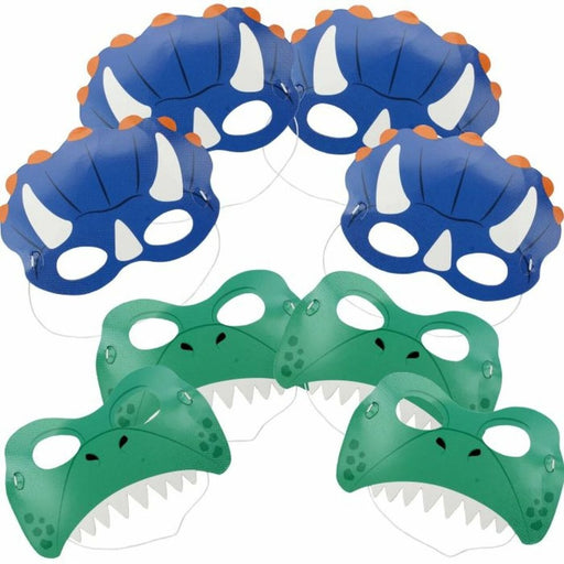 8pk Dinosaur Roar Party Masks - Everything Party