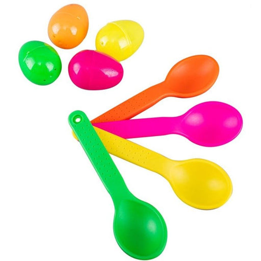 8pk Easter Spoon & Egg Race set - Everything Party