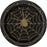 8pk Halloween Black & Gold Spider Web Boo Paper Plates - Everything Party