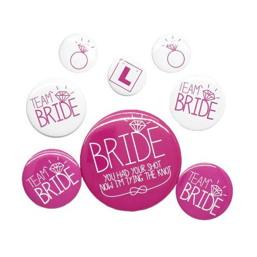 8pk Hens Party Team Bride Badge - Everything Party