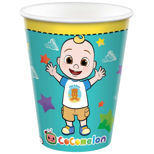 8pk Licensed Cocomelon Party Paper Cups 266ml - Everything Party