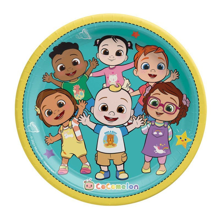 8pk Licensed Cocomelon Party Paper Plates - Everything Party