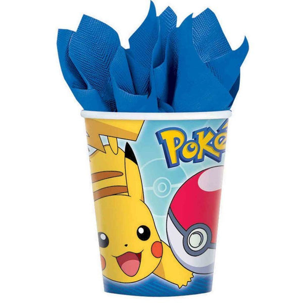 8pk Licensed Pokemon Core Party Paper Cups 266ml - Everything Party