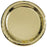 8pk Metallic Gold Foil Round Paper Plates - Everything Party